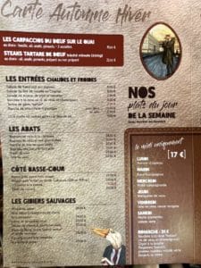 nouvelle carte menu - Nouvelle carte Automne Hiver